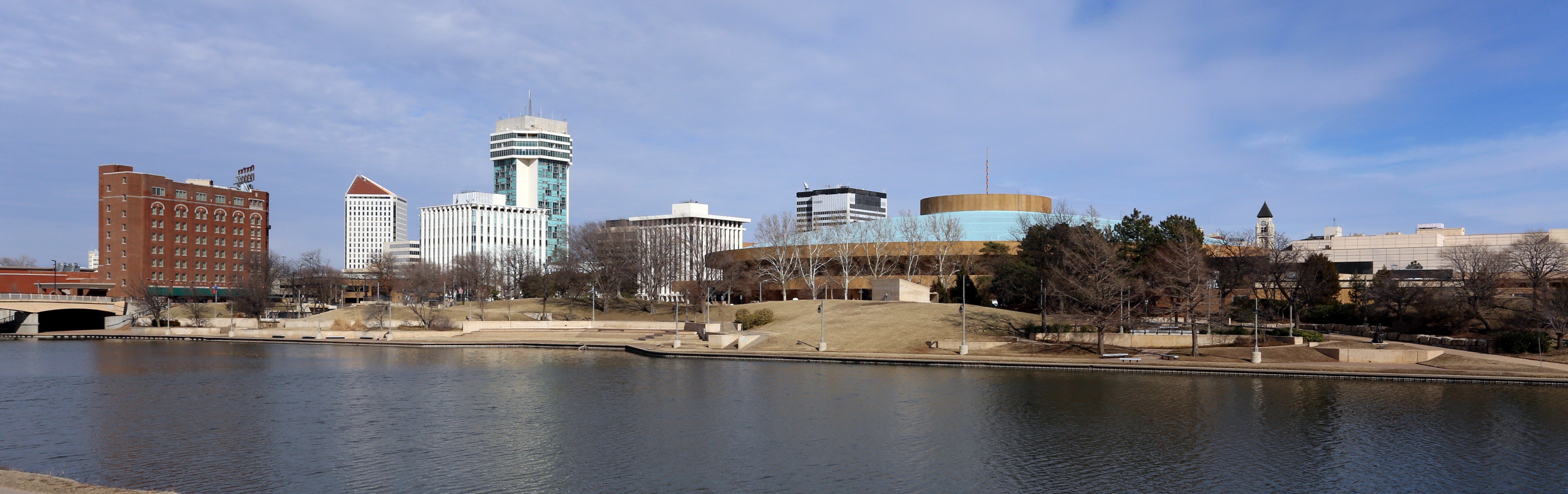 Skyline of Wichita, Kansas.
