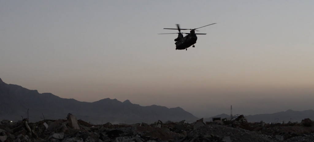 Chinook helicopter in Afghanistan during one of the four deployments of SFC Jason Snow. Military Lawyer, Administrative Separation Board Lawyer and The Warrior Advocate, Will M. Helixon, founder of the Law Office of Will M. Helixon and leader of the Warrior Law Team, successfully retained the Army Ranger from the 75th Ranger Regiment, who served at Landstuhl Regional Medical Center (LRMC) Germany, in a Separation Board at Fort Moore, Georgia.