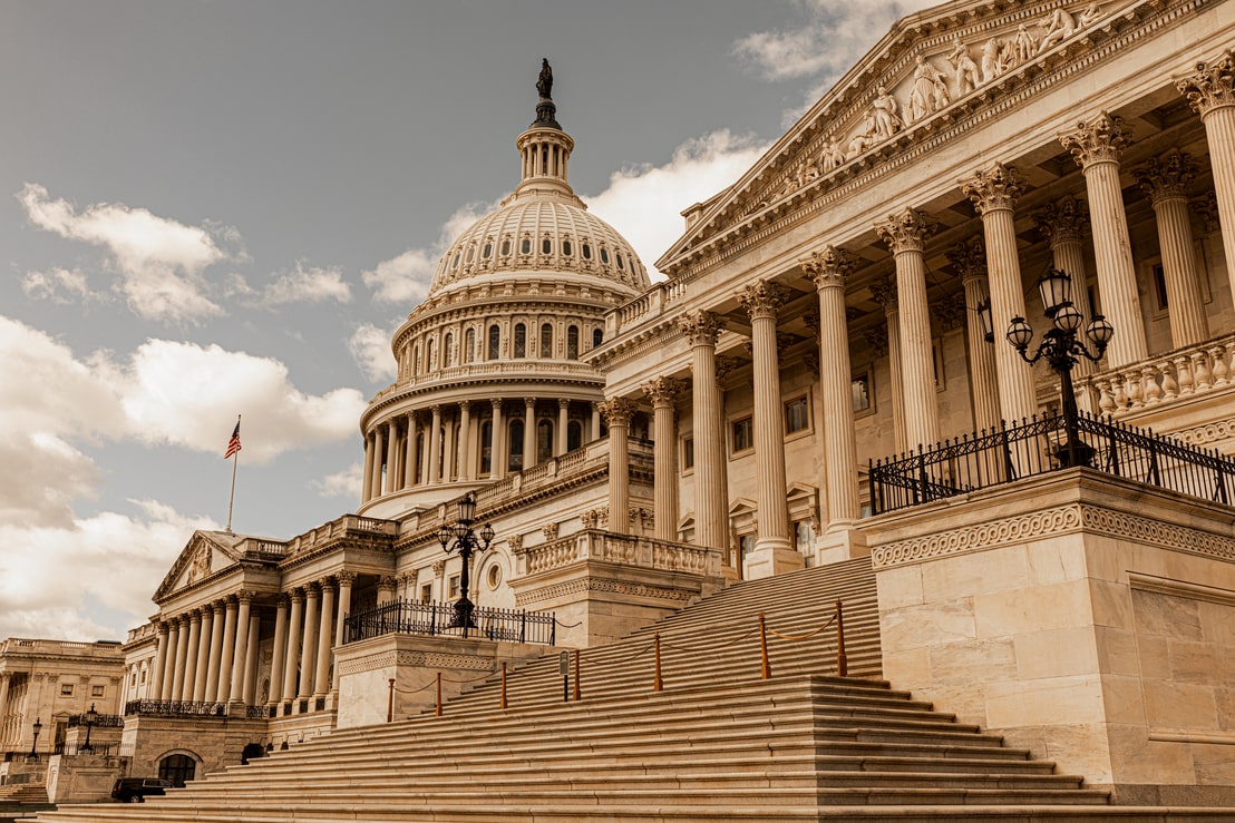 Stairs leading up to the United States Capitol Building