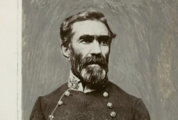 Historic portrait of General Braxton Bragg in military uniform